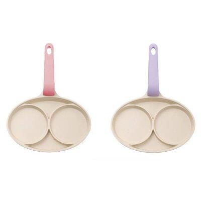 Mini Breakfast Egg Pan 2-hole Aluminum Egg Frying Pan
