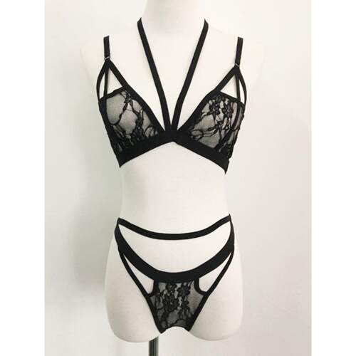 Pajamas lace pajamas underwear nightdress 吊带两件套蕾丝睡衣