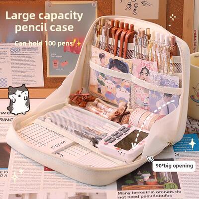 Korea Cute Pencil Cases for Girls Pencilcase Waterproof Canv