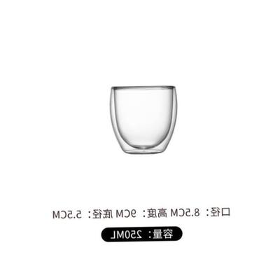 Glass Double Walled Heat Insulated Tea Cup coffee mug 玻璃杯