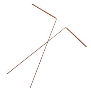 2 Pcs Stop UV Flashlight Metal Dowsing Rod Pen Copper Rods