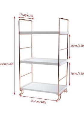 Bathroom Organizer Shelf Plastic Storage Rack Adjustable