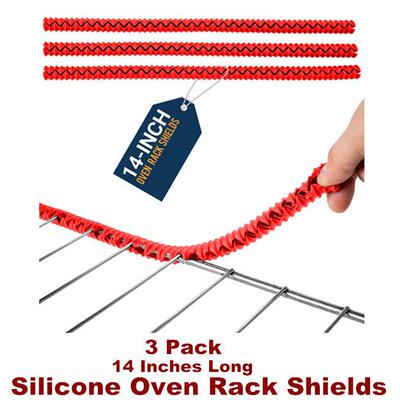 Silicone Oven Rack Shields Edge Protectors Guards Covers