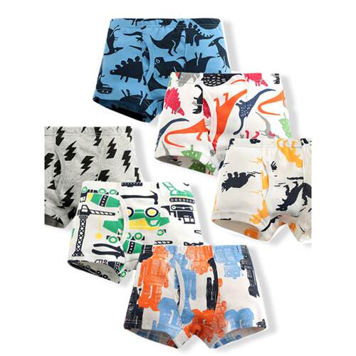 3 Piece Kids Boys Underwear Cartoon Children