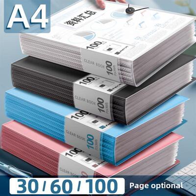 5 folders, brochures, multi-layer A4 insert file folder透明
