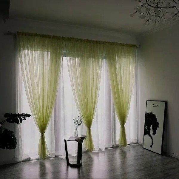 Transparent Window Gauze Solid Color Wedding Glass Gauze