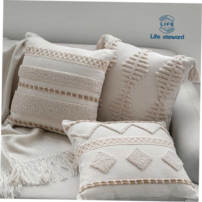 摩洛哥簇绒靠枕靠垫抱枕套腰枕床头靠背cushion cover pillowcase