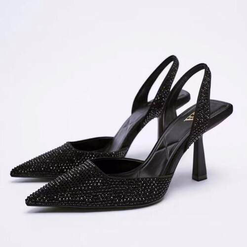 Women plus size 43 42 41 thick high heels shoes ladies pump