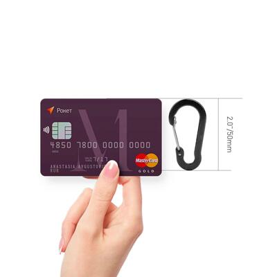 Fishing CC1 6Pcs Aluminum Alloy Carabiner Keychain Outdoor C