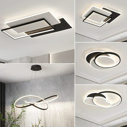 客厅大灯2025新款现代简约大气主灯组合全屋套餐LED全光谱吸顶灯