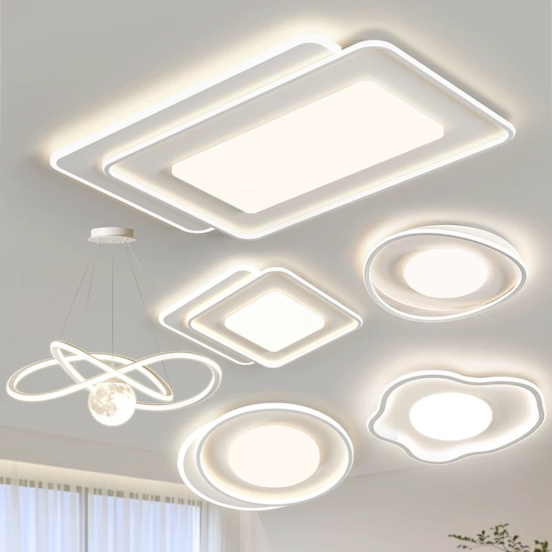 客厅灯现代简约大气组吸顶灯套餐中山灯具全屋套餐组合2025新款