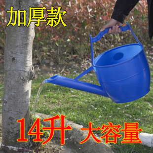 塑料洒水壶农作产品水桶浇花壶加大加厚淋水壶长嘴水壶手提式粪桶