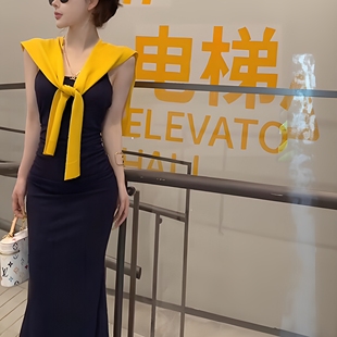 辣妹风气质修身 针织披肩外套两件套 显瘦吊带连衣裙女夏季 2025新款