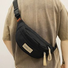 胸包男式新款斜挎小包女时尚运动高级感单肩包学生原宿风百搭腰包