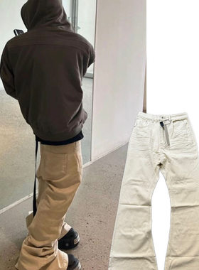RO拖地堆积男女喇叭牛仔裤
