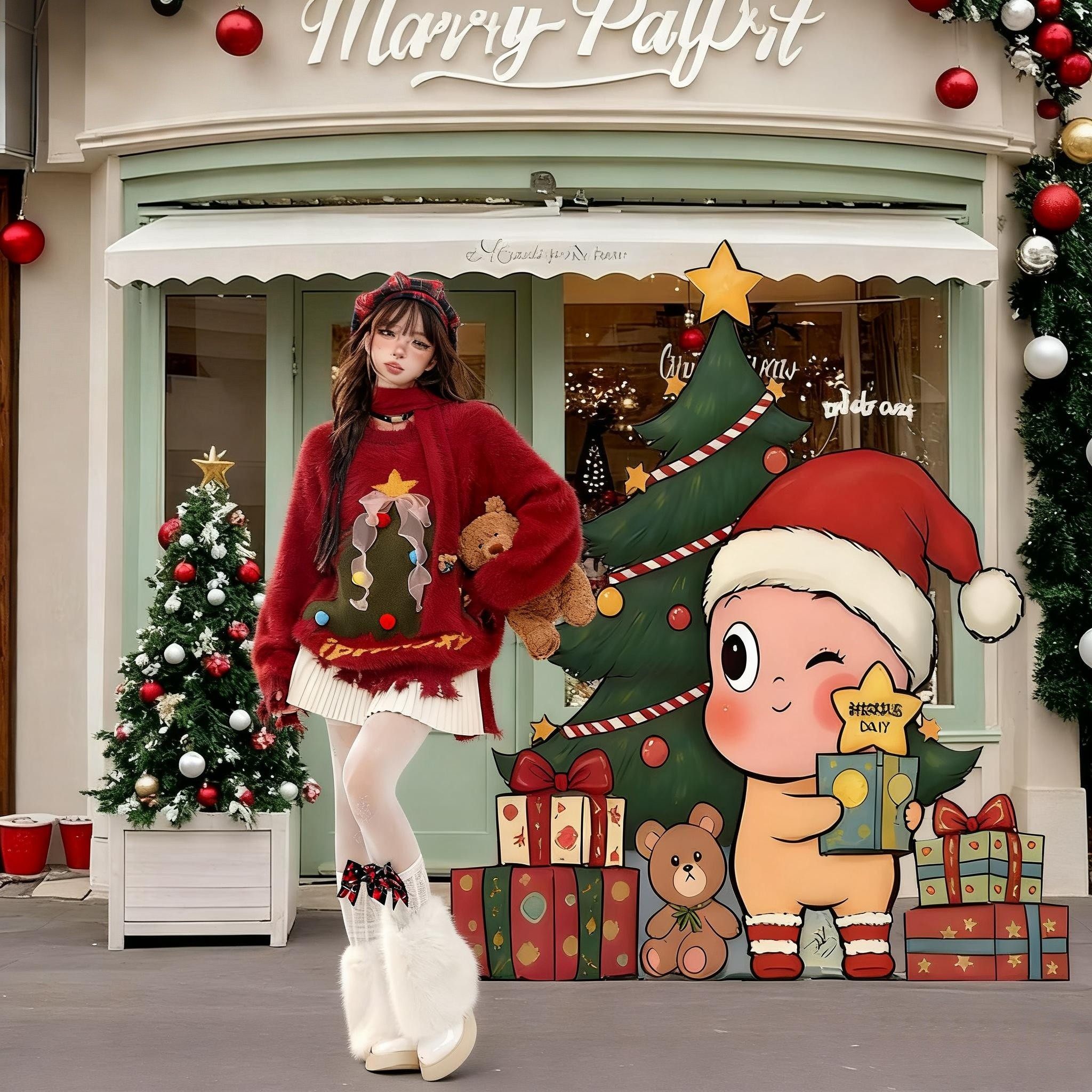 圣诞节日星星人装饰品KT板摆件橱窗店铺室外氛围拍照道具场景布置,节庆用品/礼品,节日装扮用品,淘宝优惠券,粉丝福利购,淘宝优惠卷