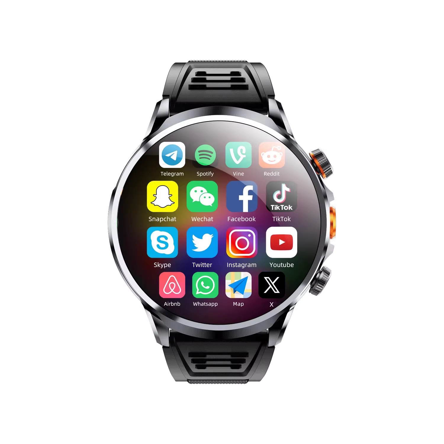 【國際海外版】中國港澳台插卡5G超薄屏H18Pro华强北新款电话智能手表上网wifi运动心率男女成人学生