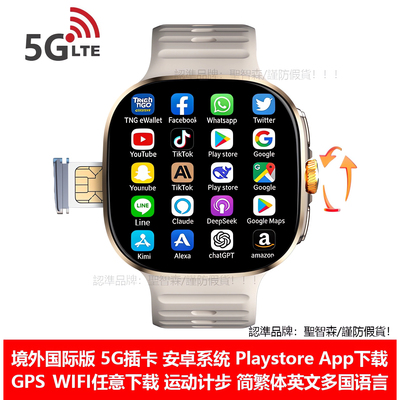 外國5G繁體英文Goog谷歌智能手表