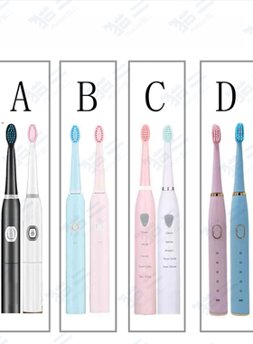 猫二适配Fluff米兔宜品Mito电动牙刷刷头通用替换头软毛MT2020-03