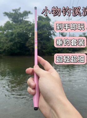 短节小物钓鱼竿微物手竿溪流竿