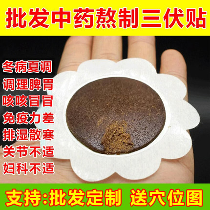 批发艾草三伏贴贴儿童中药祛湿驱寒贴成人三伏贴冬病夏治三九贴膏