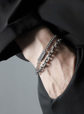 手链男潮LuckyGirl专属幸运女孩 可刻字 轻奢小众简约2023年新款