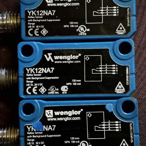 YK12NA7 威格勒反射光电传感器 背景抑制工控配件议价维修