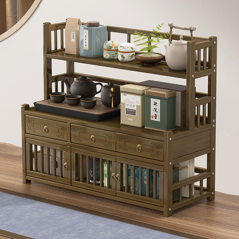 新中式小型桌面博古架博古架实木