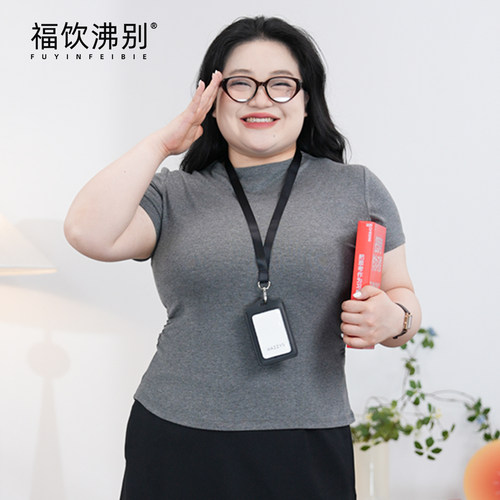 福饮沸别【抽褶细腰】大码胖mm显瘦正肩中领收腰抽褶短袖900034