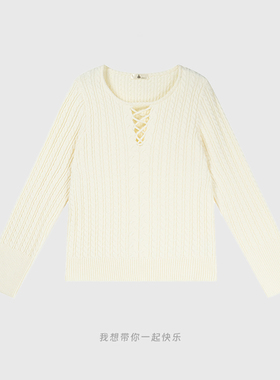 福饮沸别【少年和画】大码胖mm气质百搭镂空设计感打底针织衫F582