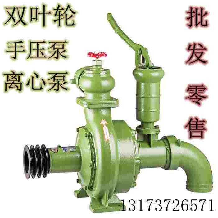 手压拖泵双叶轮双用喷滴灌泵高扬程水泵农用离心泵抽水机农田灌溉图片
