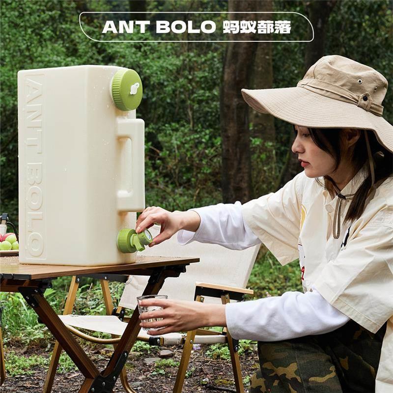 厂家户外露营便携式手提车载储水箱带龙头食品级长方形大容量水桶