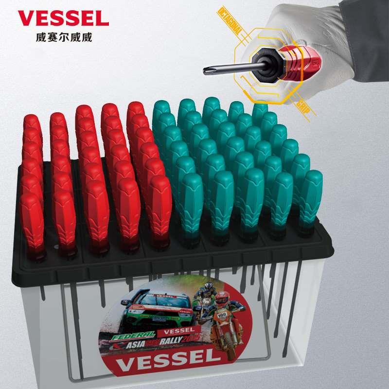 威威螺丝刀日本进口舒适柄两用十字一字双头螺丝批起子多功能改锥