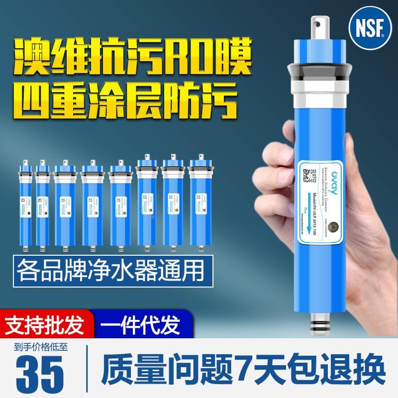 澳维RO膜75G 100G 3013-400G600G家用纯水机反渗透净水器通用滤芯