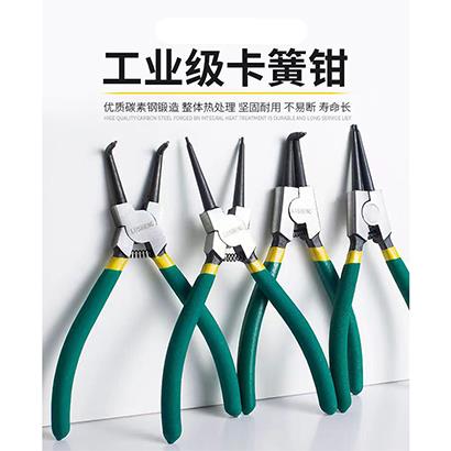 卡簧钳子高锰钢内外两用卡弹簧小挡圈钳多功能大全大号卡黄内卡钳