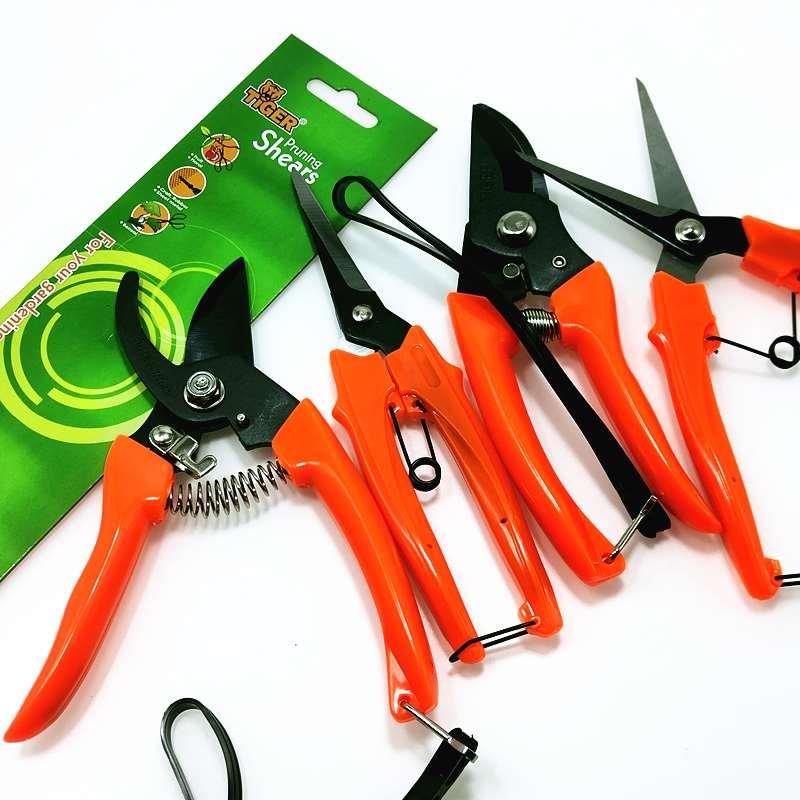 TIGER虎头牌台湾进口700花枝剪粗枝修剪子G190长嘴摘果剪日本SK5