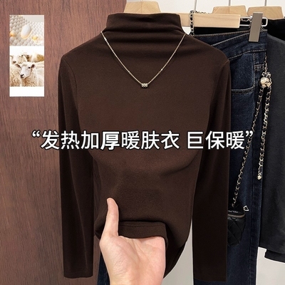 儿童打底衫秋冬德绒磨毛上衣内搭