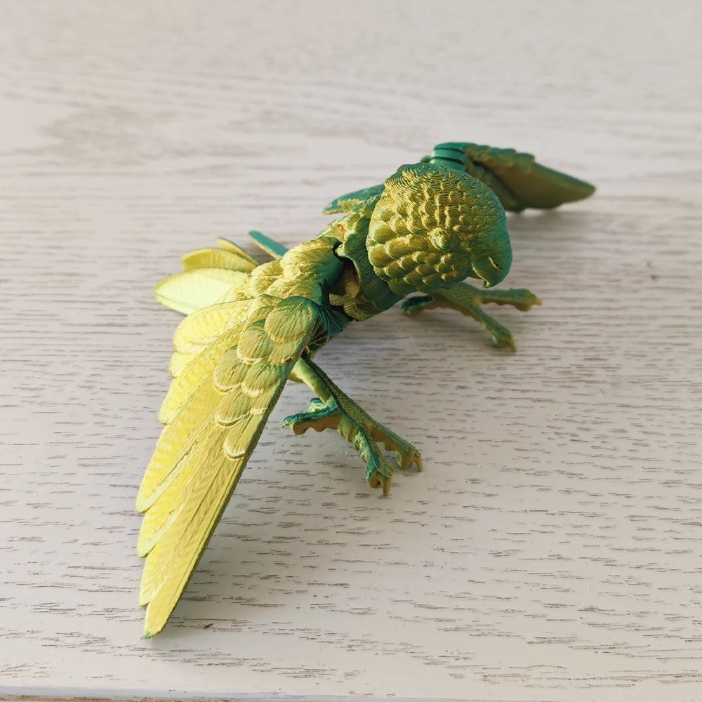 3D打印金刚鹦鹉模型关节可动鸟摆件牡丹鹦鹉玩具仿真动物手办图片