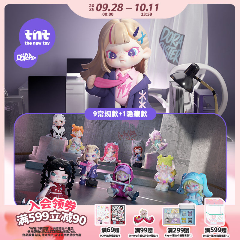 【tnt】DORA反正做自己系列盲盒摆件礼物新品发售图片