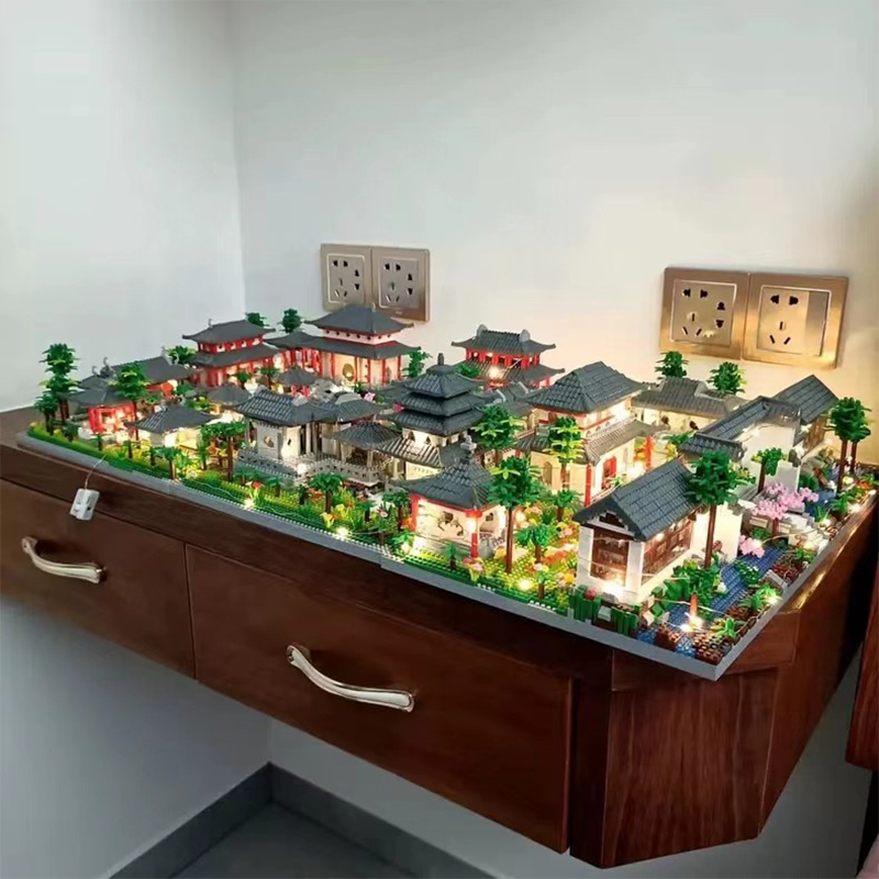 苏州园林2025新款积木玩具益智拼