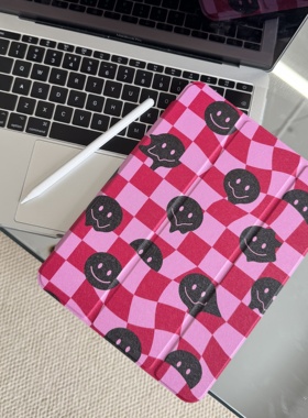 M[可爱鬼脸]IPAD保护壳 带笔槽平板电脑保护套/壳 苹果平板加厚亚克力保护壳 软边保护到位