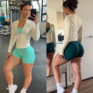 DFYNE新款立领健身长袖拉链普拉提训练服外套女收腰上衣紧身弹力