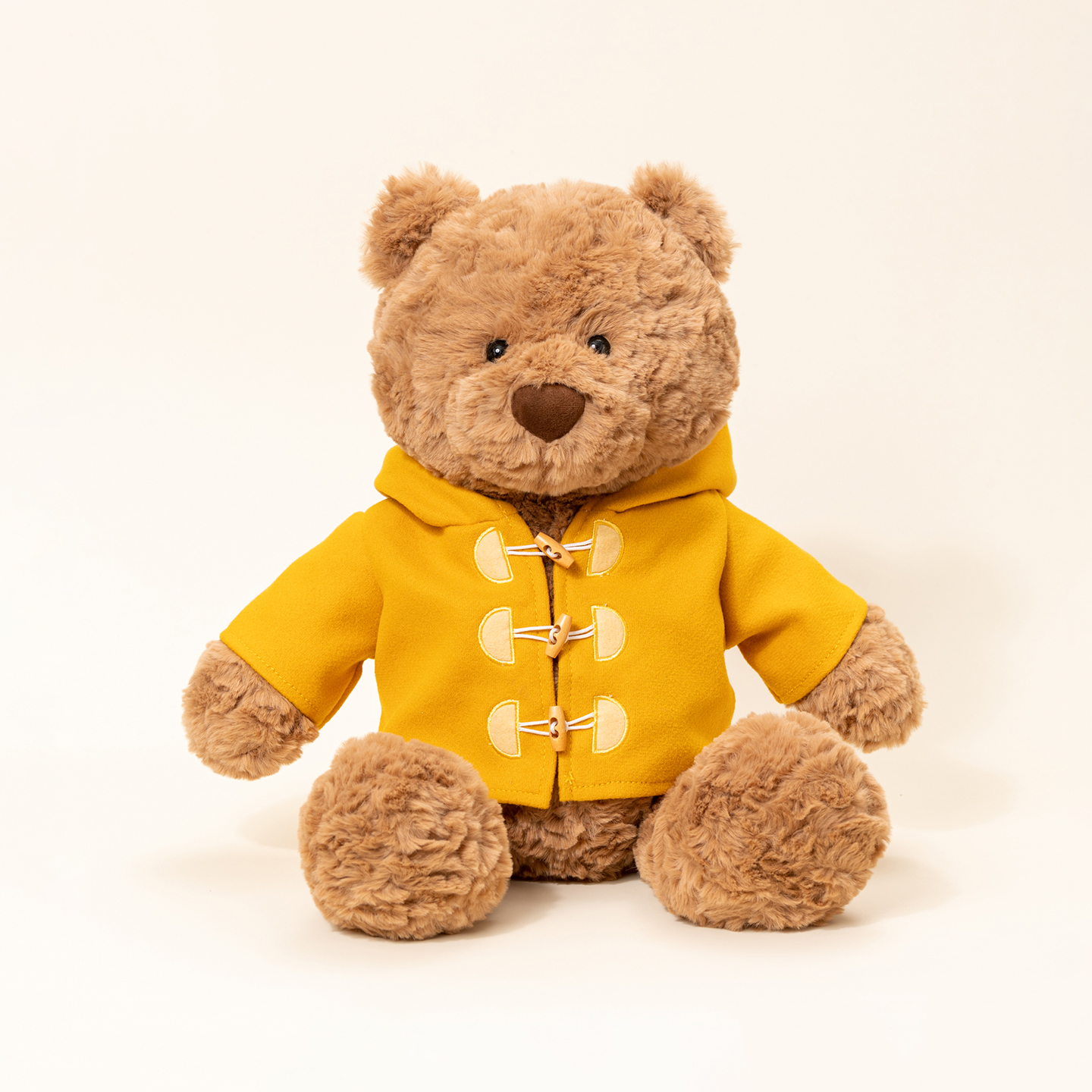 牛角扣大衣熊 可爱萌趣