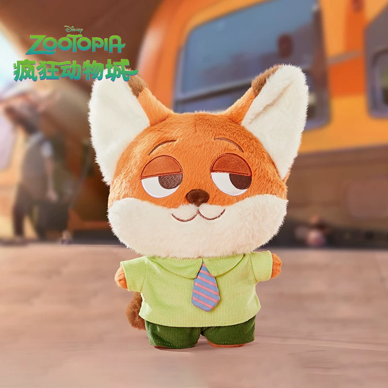 正版疯狂动物城尼克朱迪公仔玩偶