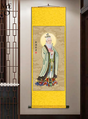 金德星君高清供奉背景神像画挂画卷轴字画丝绸壁画佛堂家用结缘画