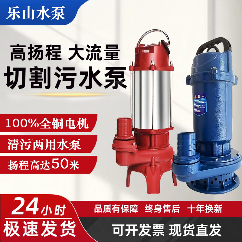 清污两用高杨程污水泵220v抽水机