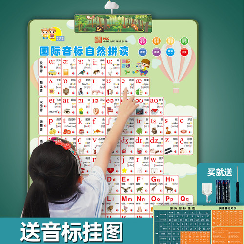 48个国际英语音标发音有声挂图