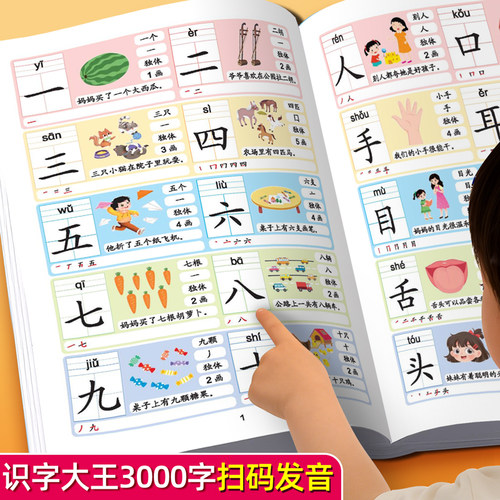 识字大王3000字儿童象形看图识字