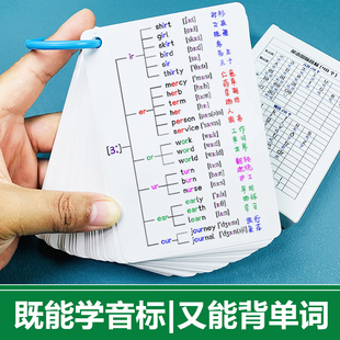 小学初中48个英语国际音标拼读视频教程速记忆背英语单词学习卡片