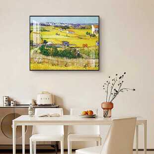 梵高的丰收电表箱ABS材质挂画餐厅遮挡挂画jc013丰收5060